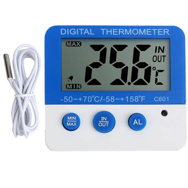 Pro Food Safety Thermometer - Dual-Zone Fridge/Freezer Alarm