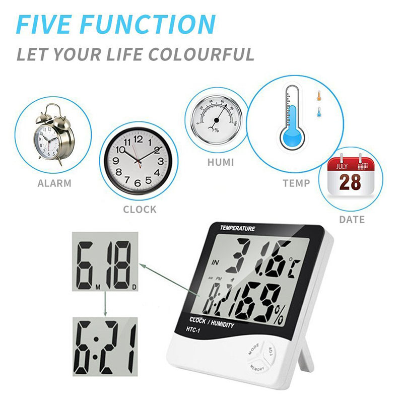 Smart Indoor Climate Monitor - Temperature, Humidity & Digital Clock