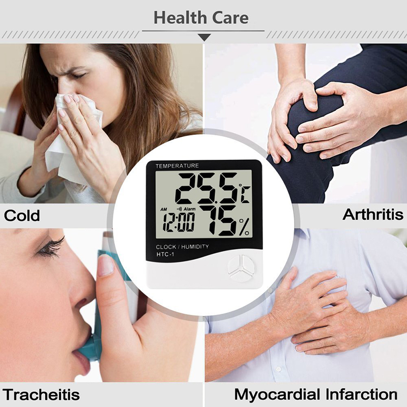 Smart Indoor Climate Monitor - Temperature, Humidity & Digital Clock