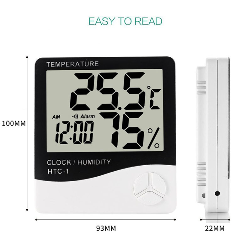 Smart Indoor Climate Monitor - Temperature, Humidity & Digital Clock