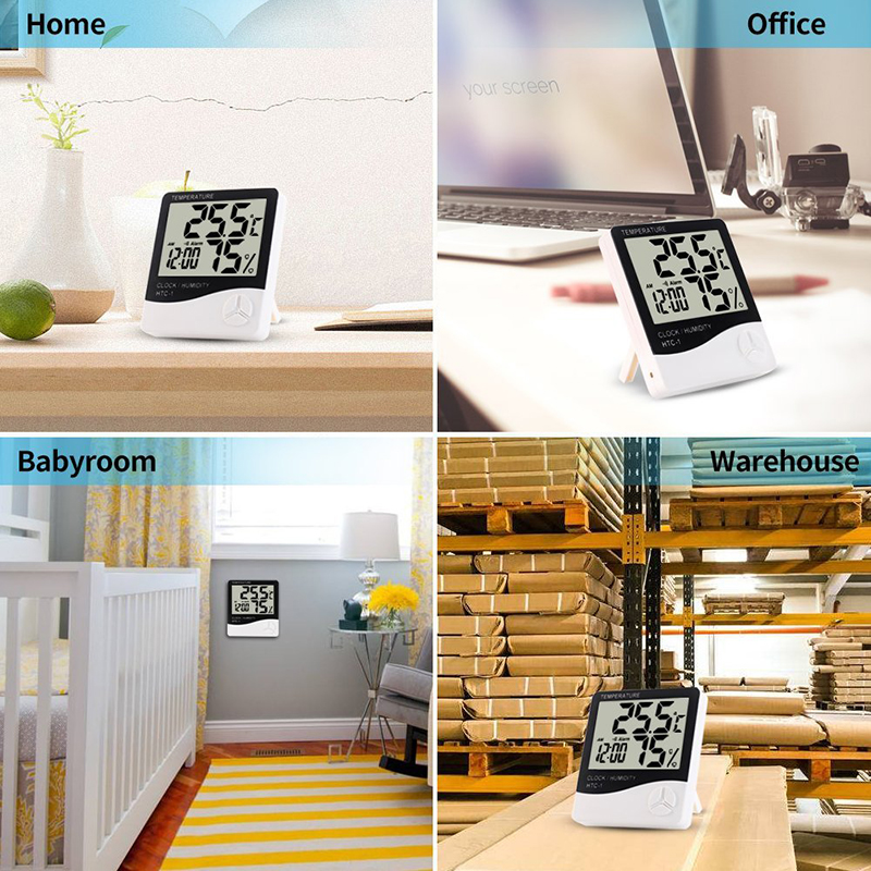 Smart Indoor Climate Monitor - Temperature, Humidity & Digital Clock