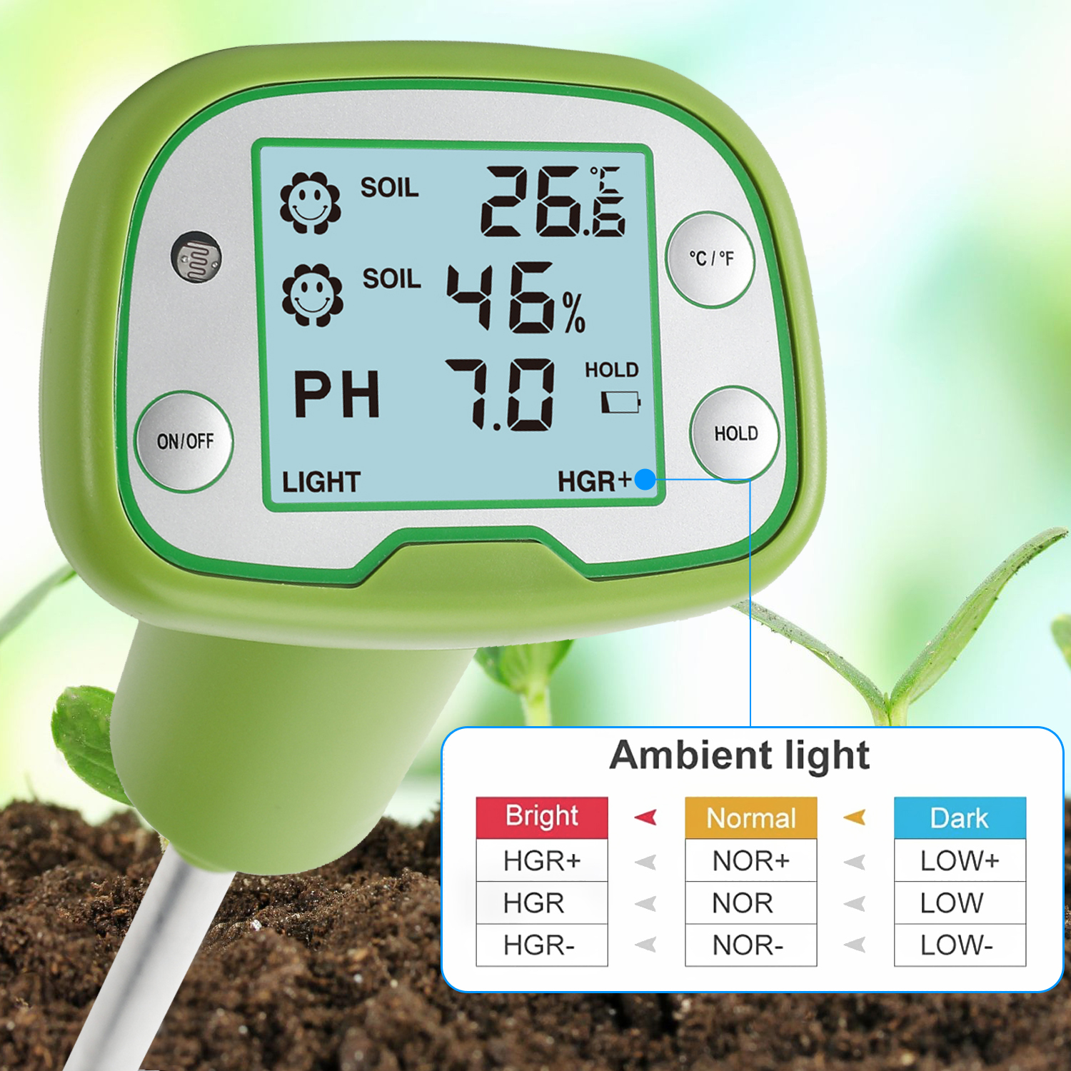 digital soil moisture meter
