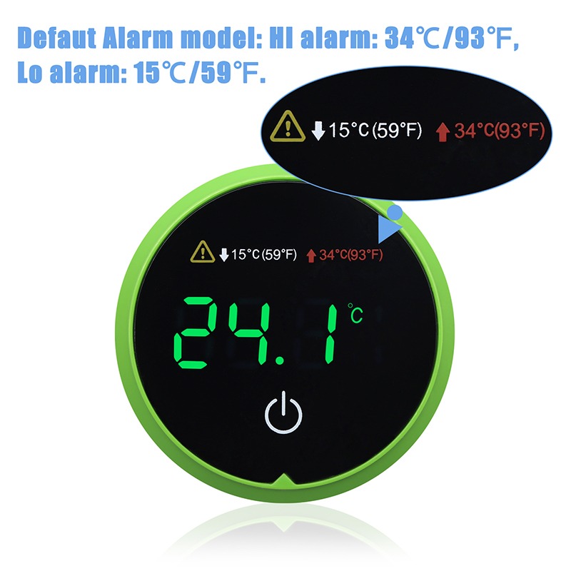 Digital Aquarium Thermometer with LED Display & Alarm AT3